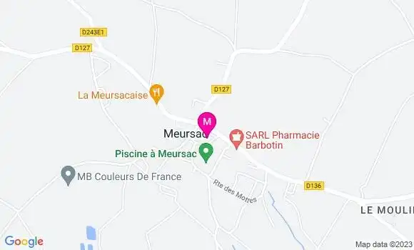 Localisation Restaurant  La Table de Meursac