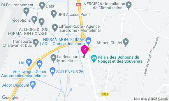 Localisation Restaurant  La Pizz