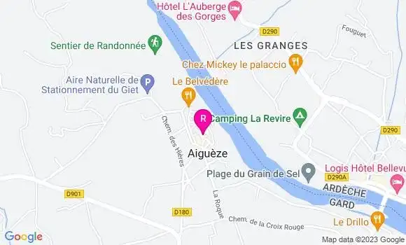 Localisation Restaurant  Le Castel