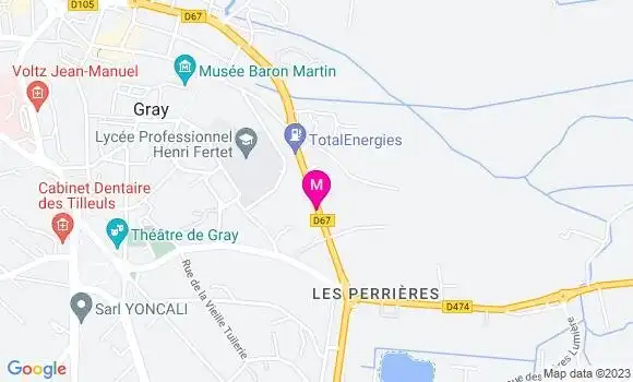 Localisation Restaurant Grill Cotes et Grill