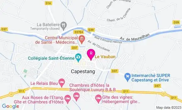 Localisation Restaurant  Le Vauban