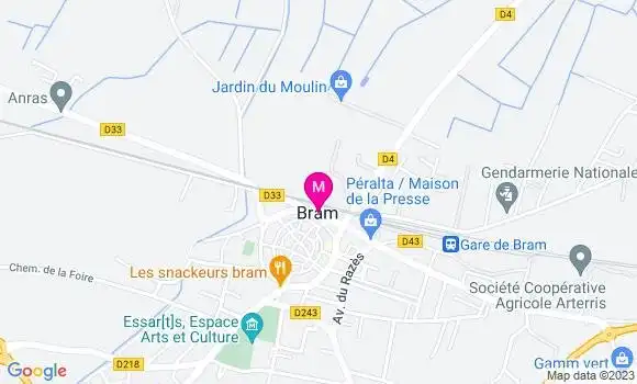 Localisation Restaurant  Le Petit Bramais