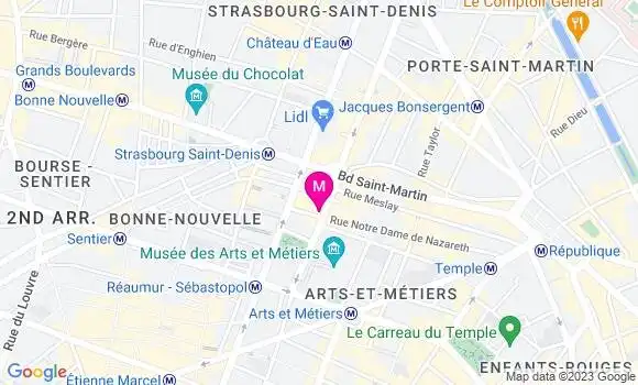 Localisation Restaurant  Le Parisien