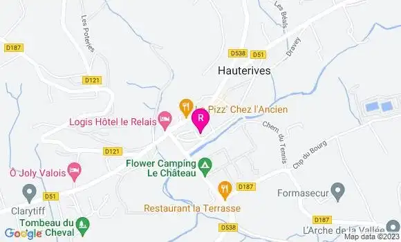 Localisation Restaurant  La Halte du Facteur