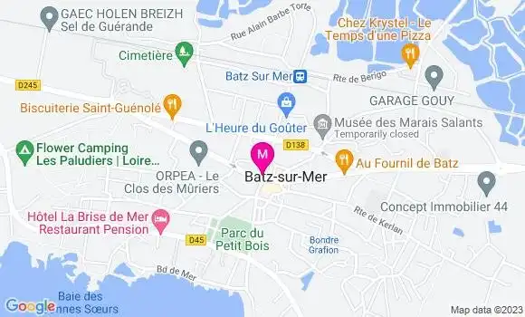 Localisation Crêperie La Cocotte en Pâte