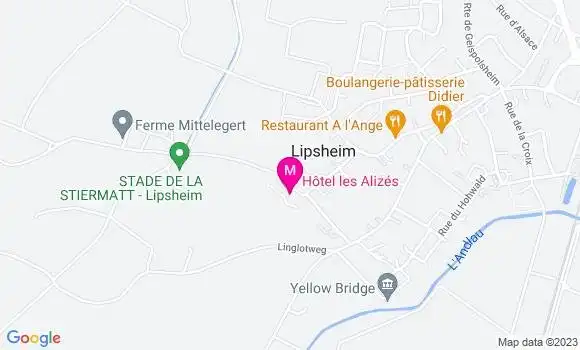 Localisation Restaurant Hôtel Les Alizés
