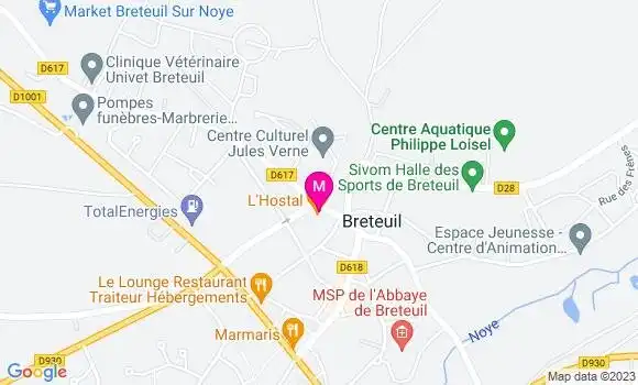 Localisation Restaurant  L