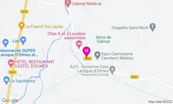Localisation Restaurant Bar Aza