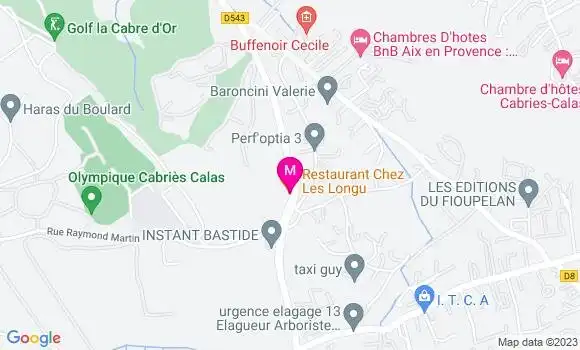 Localisation Restaurant Chez les Longu