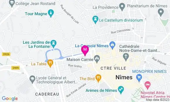 Localisation Brasserie Cesarine
