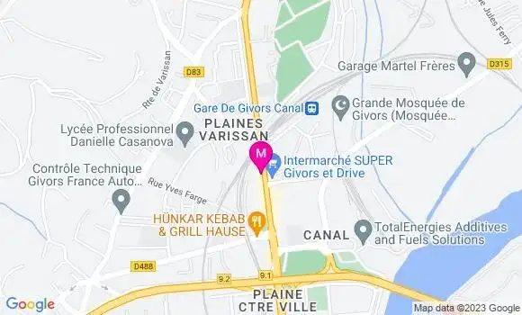Localisation Pizzeria Cinotti Ciro