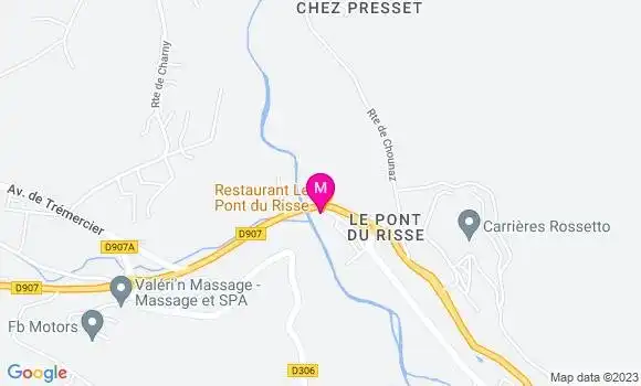 Localisation Restaurant  Le Pont du Risse