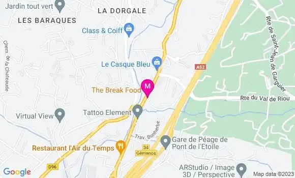 Localisation Restaurant Oriental