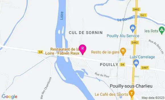Localisation Restaurant de la Loire