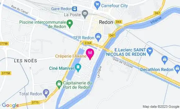 Localisation Crêperie LAkène