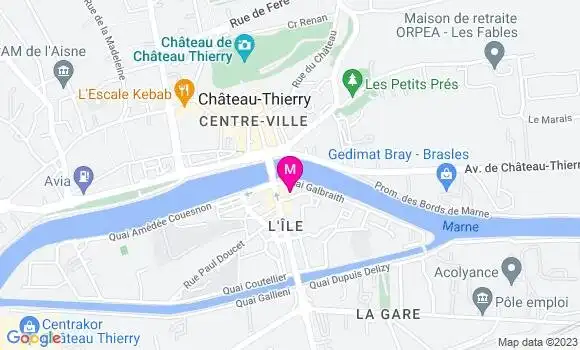Localisation Restaurant  Chez Chantal