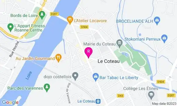 Localisation Restaurant  La Bascule