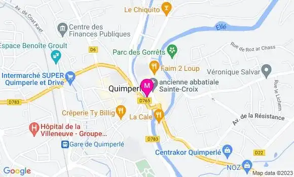 Localisation Restaurant  La Coulée Douce