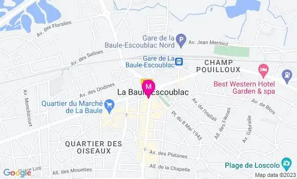 Localisation Restaurant Bar O Bar