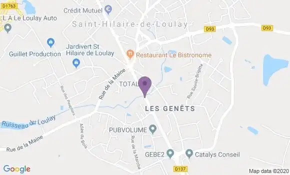 Localisation Restaurant  Le Gui des Peupliers