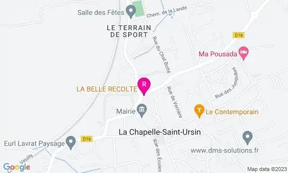 Localisation Restaurant  La Belle Récolte