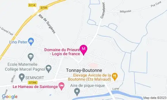 Localisation Restaurant  Domaine du Prieuré