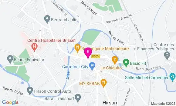 Localisation Restaurant  Etoile de Paris