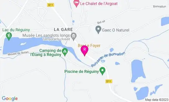 Localisation Restaurant Bar Le Foyer