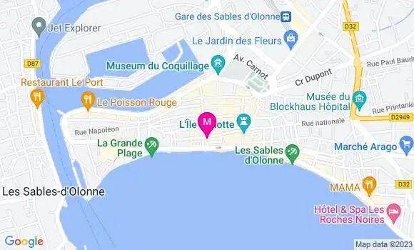 Localisation Le Bistrot du Palais