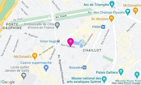 Localisation Bistrot Xvi