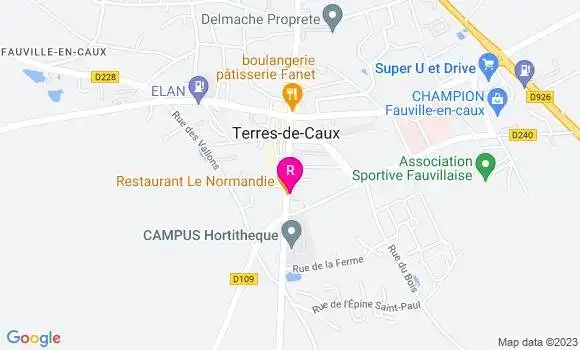 Localisation Restaurant  Le Normandie