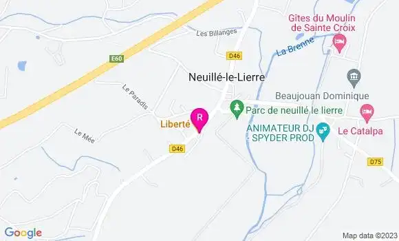 Localisation Restaurant  Liberté