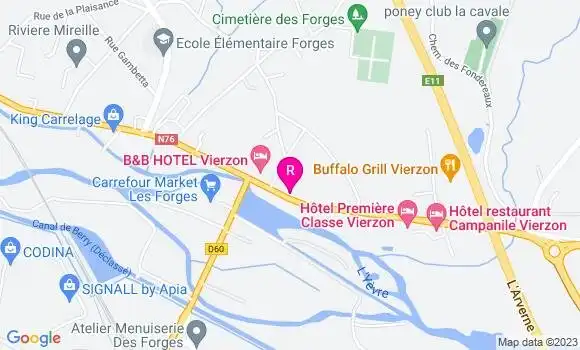 Localisation Restaurant  L