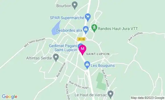 Localisation Pizzeria Saint Lup