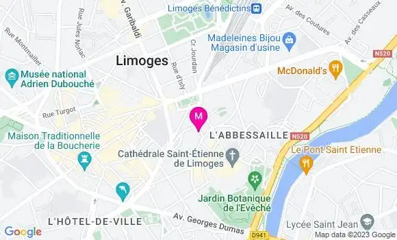 Localisation Restaurant  Le Bouillon Limousin
