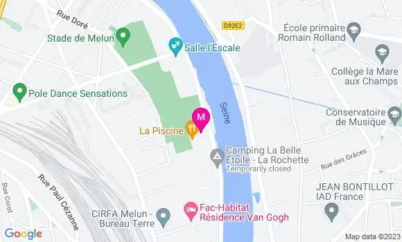 Localisation Restaurant  La Piscine