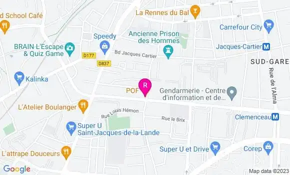 Localisation Restaurant  Pof