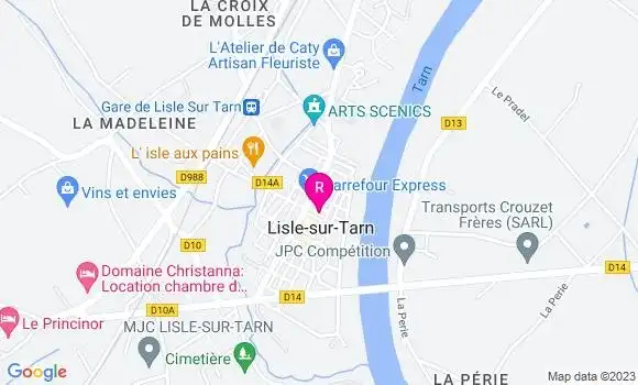 Localisation Pizzeria Au 29