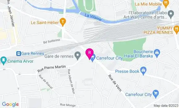 Localisation Brasserie La Cantine