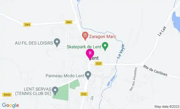 Localisation Auberge Lentaise