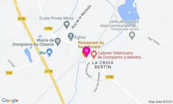 Localisation Restaurant  Le Relais du Saut