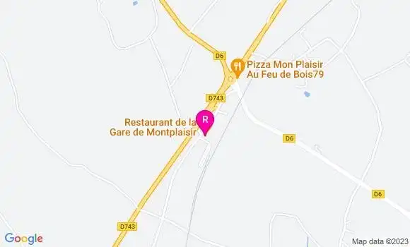 Localisation Restaurant de la Gare de Montplaisir