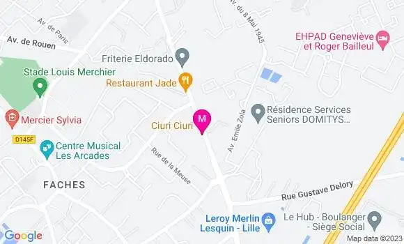 Localisation Pizzeria Ciuri Ciuri