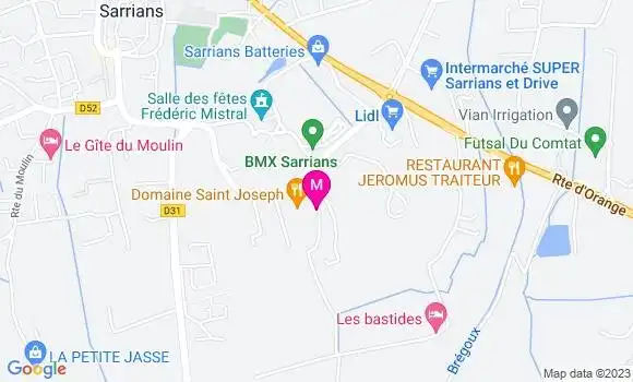 Localisation Restaurant  Domaine Saint Joseph