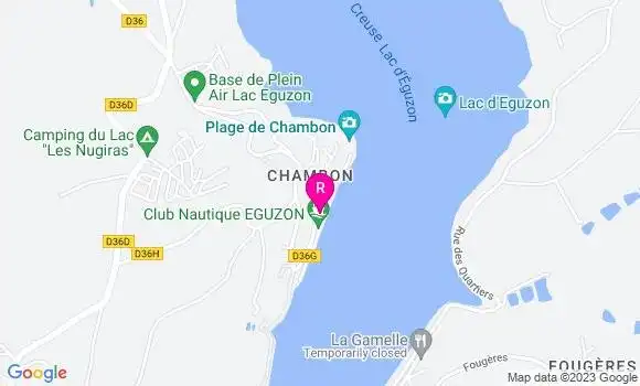 Localisation Restaurant  La Terrasse du Lac