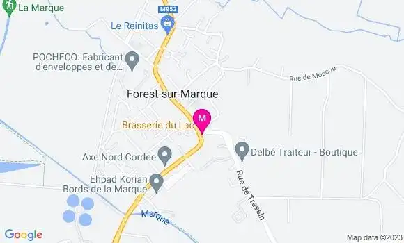 Localisation La Brasserie du Lac