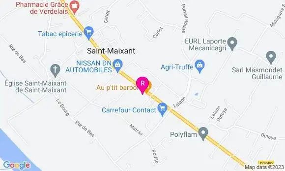 Localisation Restaurant  La Part des Anges