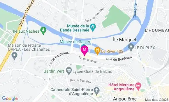 Localisation Le Bistrot de la Cité