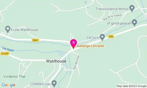 Localisation Auberge Lorraine