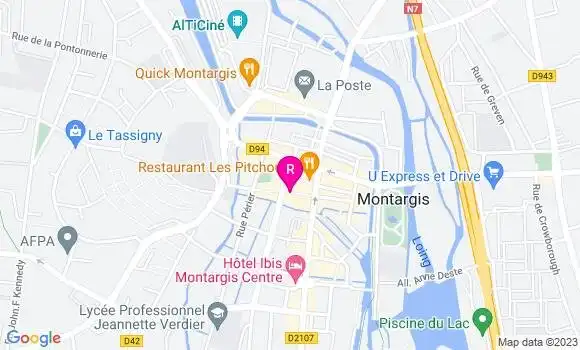 Localisation Restaurant  La Grignotière